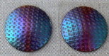 Click for details about Titanium MagnEarrings: Textured Red Iris