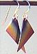 Click for details about Tiny Triangular Titanium Dangle Earrings 